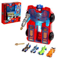 Играчка робот Optimus Prime, С колички, Трансформиращ се в кола 