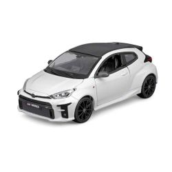 Метална кола Toyota GR Yaris, С отварящи се врати, 1:24, Бяла