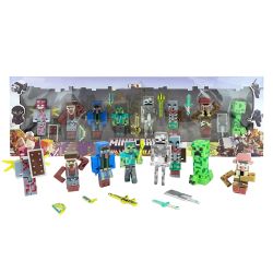 Комплект Minecraft фигурки с аксесоари – герои и чудовища, 8 броя
