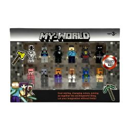 Комплект фигурки My World – 12 мини героя в стил Minecraft
