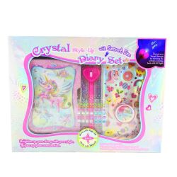 Комплект дневник с ключове, UV химикалка с тайно мастило, стикери, камъчета и почистваща лента