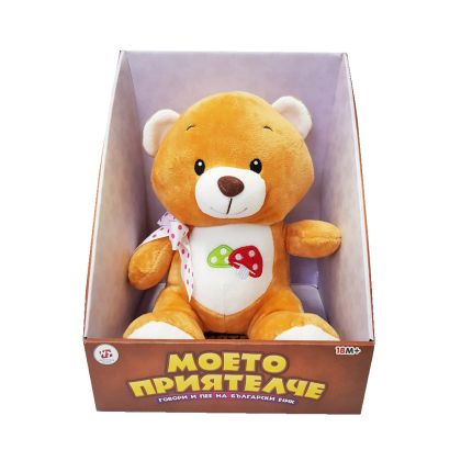 Плюшен разказвач с приказки, мече, 25 см