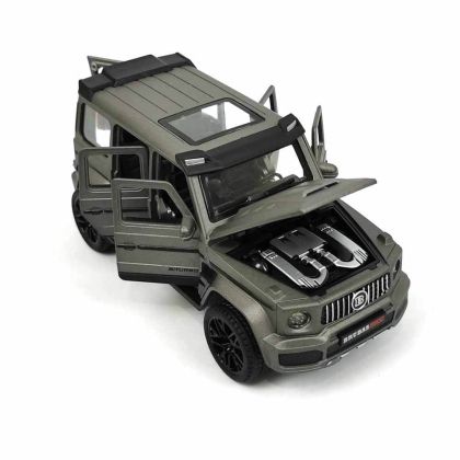 Метален джип Mercedes G-class Brabus, със звук и светлини, сив