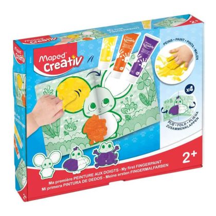 Комплект Maped Creativ, Рисуване с пръсти, 7 части