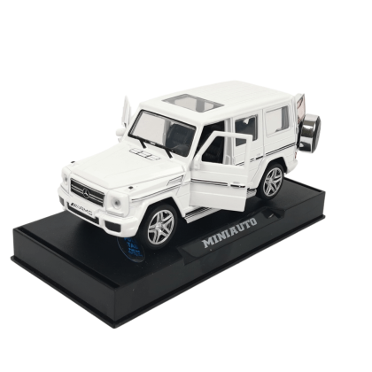 Метален джип Mercedes G-class AMG, със звук и светлини, Бяла