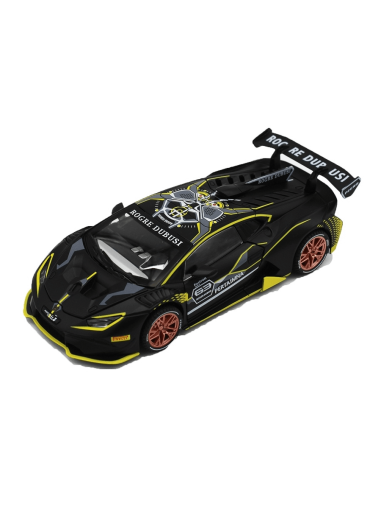 Метален автомобил, Lamborghini Huracan GT3, Със звук и светлини, Черен