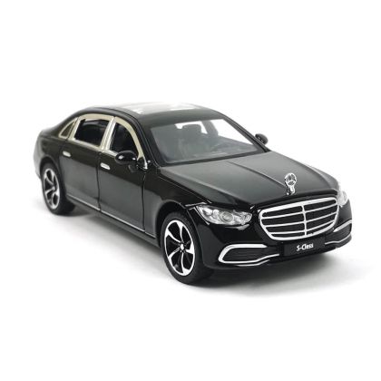 Метален автомобил Mercedes Benz S Class, Черен, Без опаковка