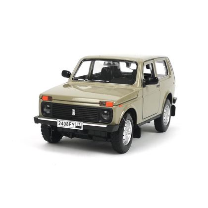 Метална кола Lada Niva, Със светлини и звуци, Савана, 1:24, Без опаковка