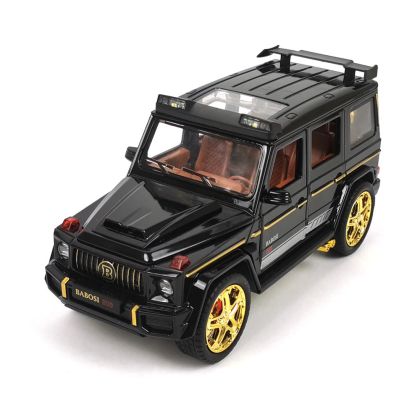 Метален джип Mercedes G-class Brabus, Със звук и светлини, 1:18, Черен, Без опаковка, 27x11x11см