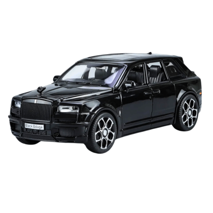 Метална количка Rolls Royces Cullinan, Със светлини и звуци, 1:32, Черна