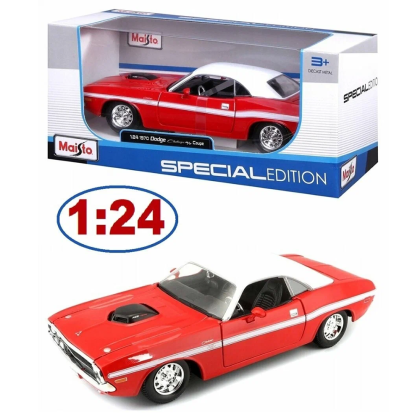 Метален автомобил, Dodge Challenger RT Coupe 1970, 1:24, Maisto