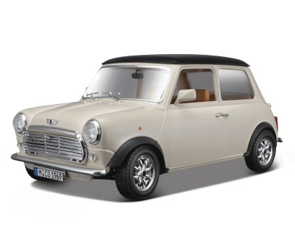 Метална кола Mini Cooper 1969, С отварящи се врати, 1:18, Bburago 