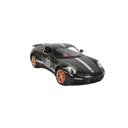 Метална количка Porsche 911 GT3, С отварящи се врати, Черна, 1:32, Без опаковка