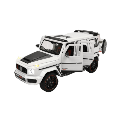 Метален джип Mercedes G-class Brabus, 1:24, Бяла, Без опаковка