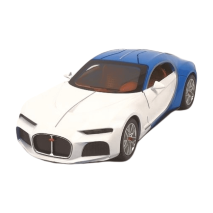 Метална кола Bugatti Atlantic, 1:24, Син, Без опаковка