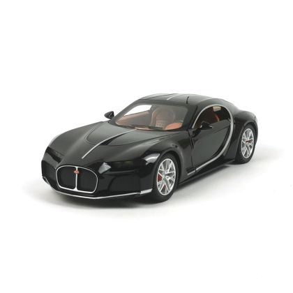 Метална кола Bugatti Atlantic, 1:24, Черна, Без опаковка