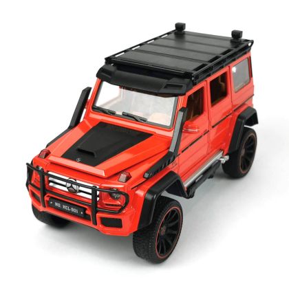 Метален джип Mercedes-benz G class, Brabus, С отварящи се врати, 1:22, Червен