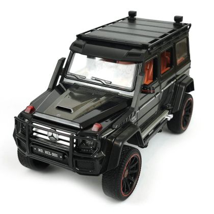 Метален джип Mercedes-benz G class, Brabus, С отварящи се врати, 1:22, Черен