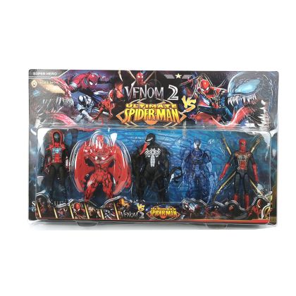 Комплект фигурки Venom2, Със Спайдърмен, 5 броя