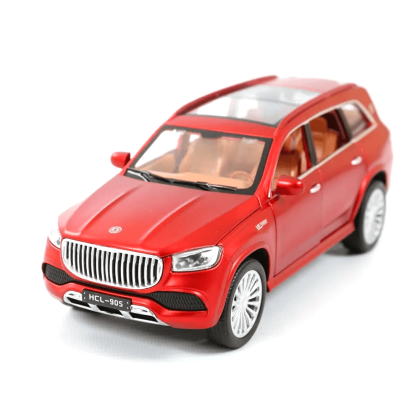 Метален джип, Mercedes-Maybach GLS, С пушек, Червен, 1:22, Без опаковка