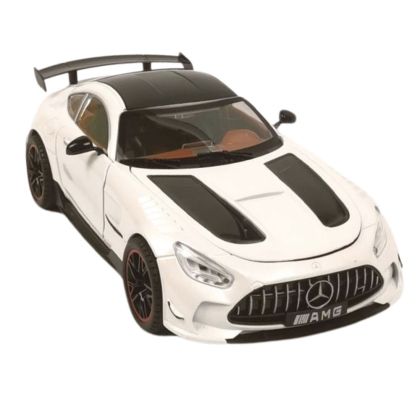 Метална кола Mercedes-Benz AMG GT, BLACK SERIES, Бяла, 1:18, Без опаковка