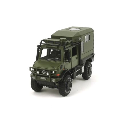 Метален камион Mercedes-Benz, Военен, Зелен, 1:24, Без опаковка