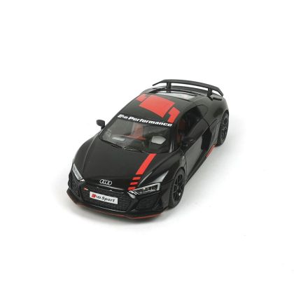 Метална кола Audi R8, С отварящи се врати, 1:24, Черен, Без опаковка