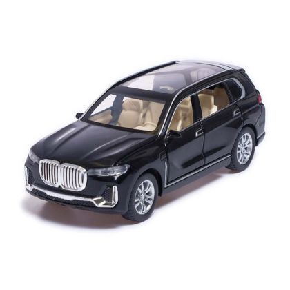 Метален джип BMW X7, С пушек, Черен, 1:24, Без опаковка