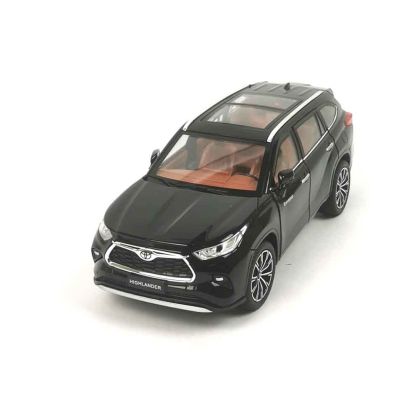 Метален джип Toyota Highlander, Черен, 1:24, Без опаковка