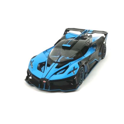 Метална кола Bugatti Bolide, С пушек, 1:24, Синя, Без опаковка