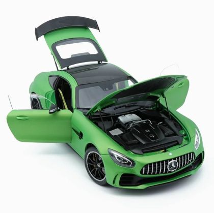 Метален автомобил Mercedes AMG GTR, С пушек, Зелен, Без опаковка