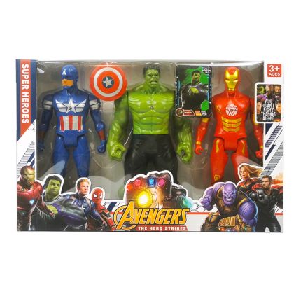 Комплект фигурки Avengers, Hulk, Iron Man и Captain America