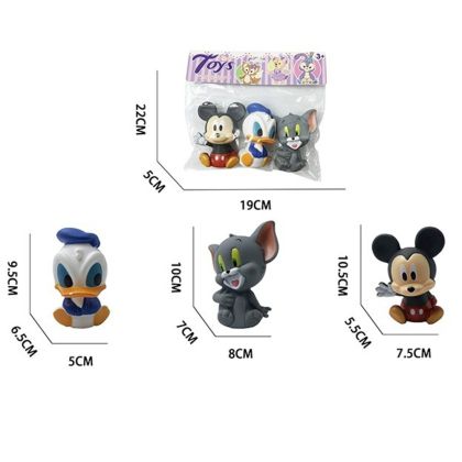 Гумени играчки, За баня, Mickey Mouse, Tom, Пате