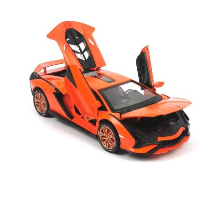 Метална кола Lamborghini, 1:32, Оранжева, Без опаковка