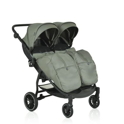Количка за близнаци TwinGo Mineral-green