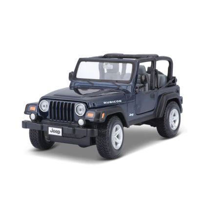 Метален джип Wrangler, С отварящи се врати, 1:27, Черен