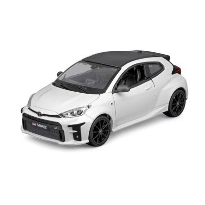 Метална кола Toyota GR Yaris, С отварящи се врати, 1:24, Бяла