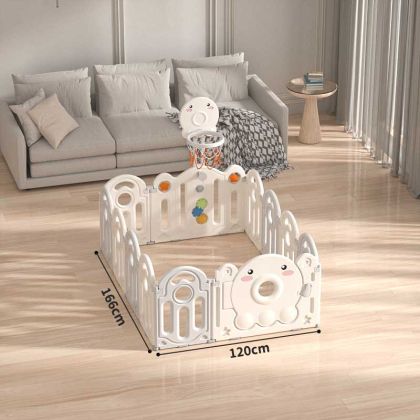 Бебешка ограда с баскетболен кош и табло с активности - Октопод