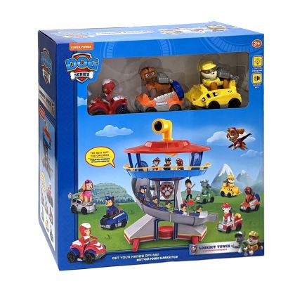 Кула за наблюдение Пес Патрул, С кученца и превозни средства 