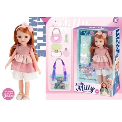 Кукла Little Milly с аксесоари и чантичка, 33.5 см