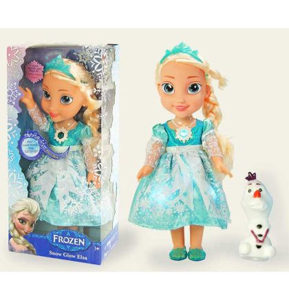 Кукла Frozen – Пееща Елза със светлини и фигурка на Олаф
