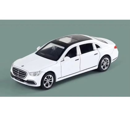 Метална кола Mercedes-Benz S-Class, Бял, 1:32, Без опаковка