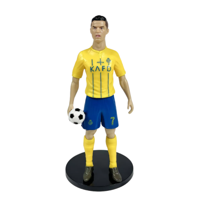Фигура футболист Роналдо, Ал Насър, С топка, 20 см