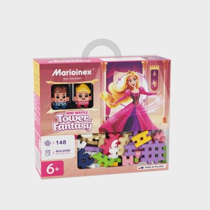 Мини вафлен конструктор Marioinex Кула на фантазиите, 148 части