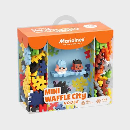 Мини вафлен конструктор Marioinex – Къща в града, 148 части