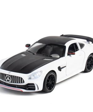 Метална кола Mercedes-Benz GT63 AMG, с отварящи се врати, бял, Без опаковка