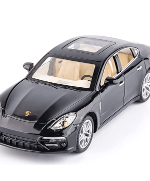 Метална кола Porsche Panamera, със светлини и звуци, Черна