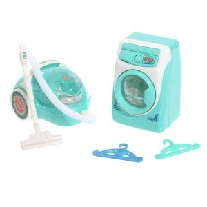 Детски комплект за почистване, Прахосмукачка, Пералня,  Закачалки