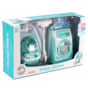 Детски комплект за почистване, Прахосмукачка, Пералня,  Закачалки