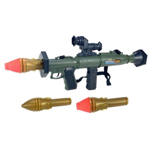 Детски гранатомет, Изстрелващ ракета с пяна, Със светлина и звук